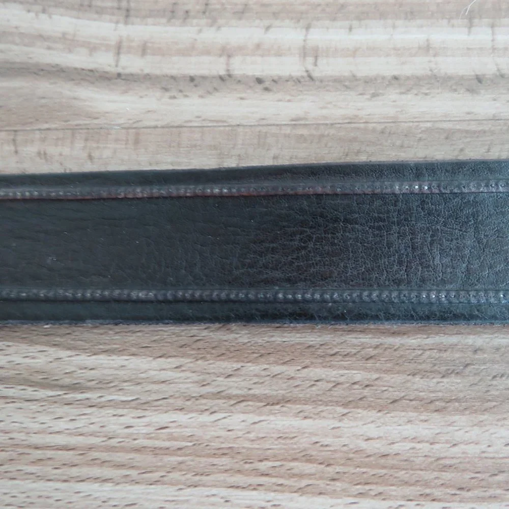 JOHN VARVATOS Men's Studded Brown Leather Belt - Size 34/85 - Picture 3 of 10